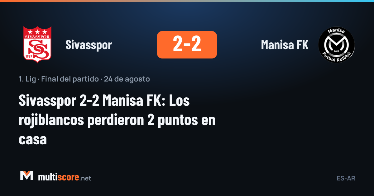 Sivasspor ile Manisa FK arasındaki maçtan bir görünüm