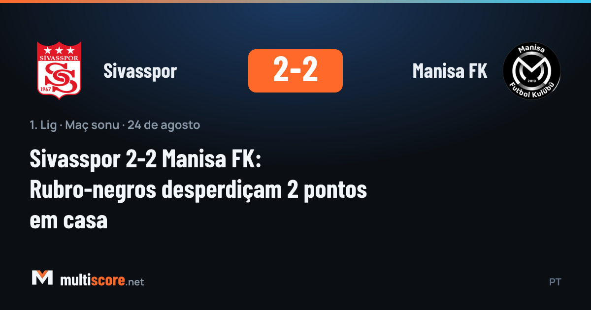 Sivasspor ile Manisa FK arasındaki maçtan bir görünüm