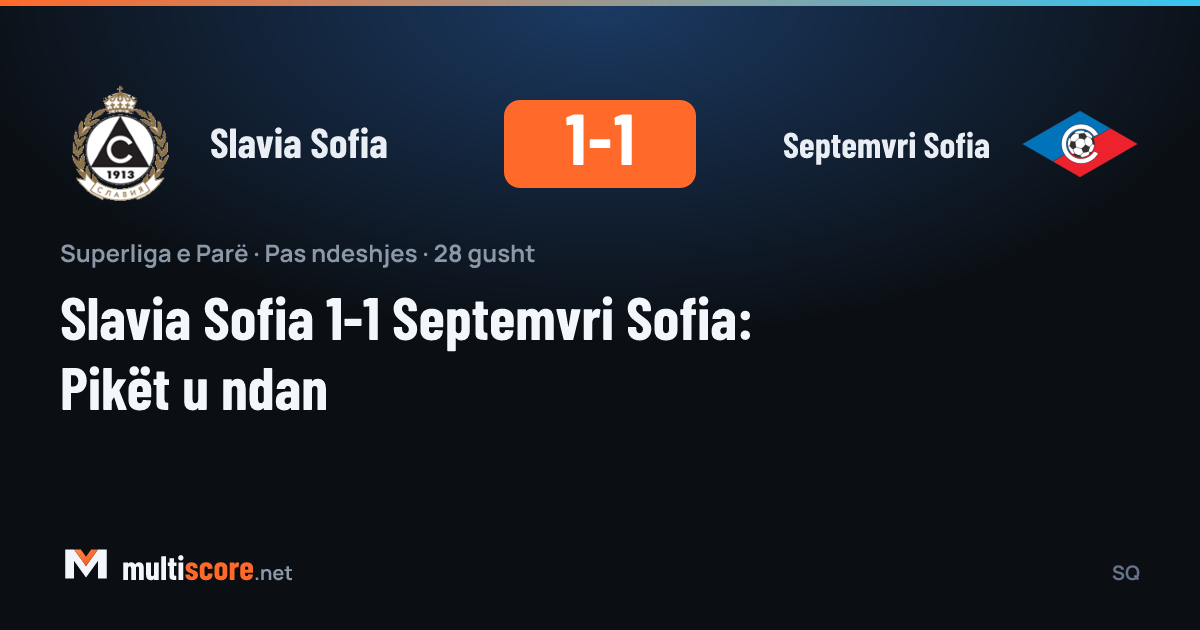 Slavia Sofia - Septemvri Sofia