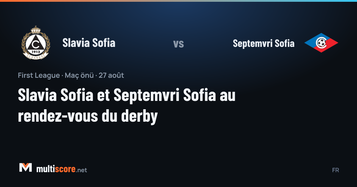 Slavia Sofia ve Septemvri Sofia oyuncuları derbi öncesi sahada