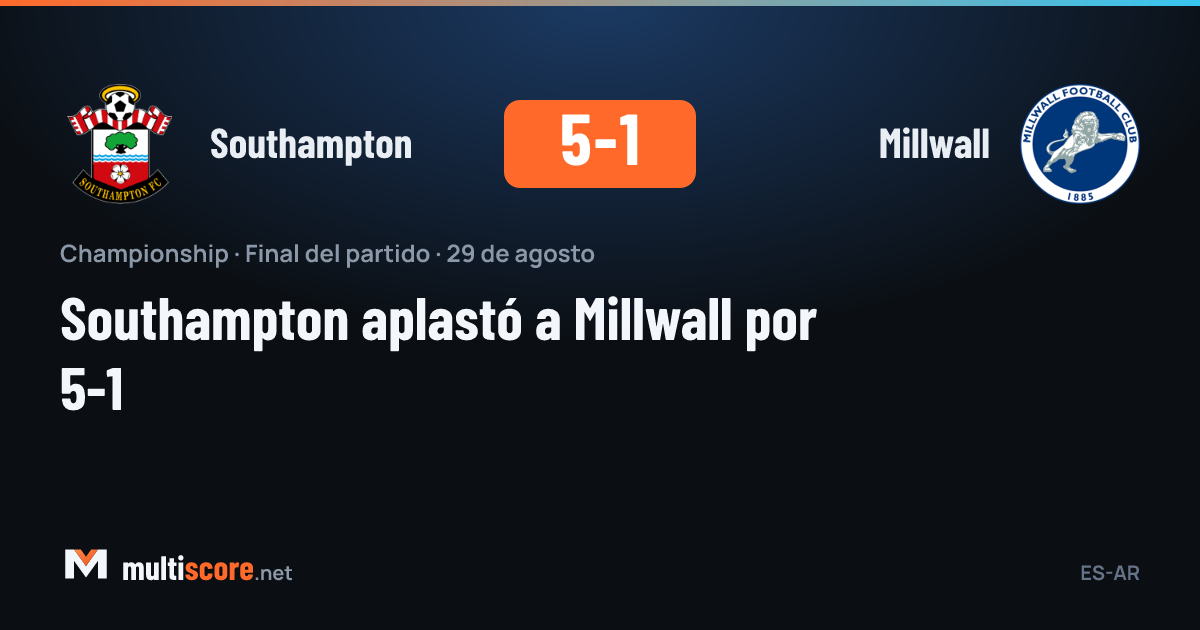 Southampton - Millwall Championship maçı