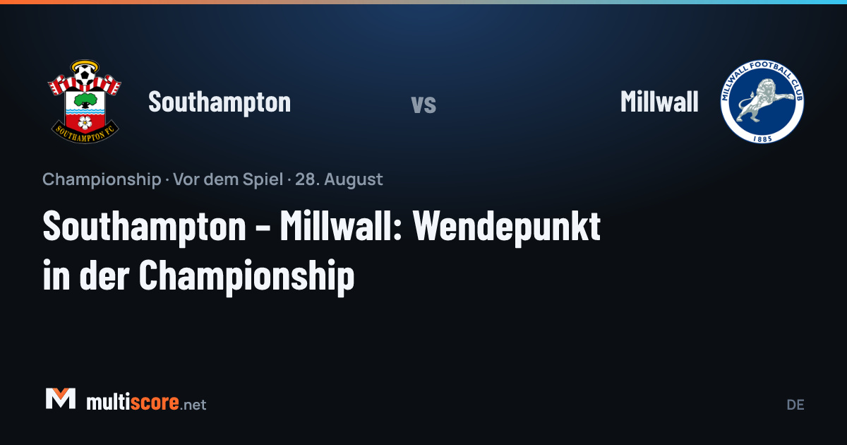 Southampton ve Millwall oyuncuları Championship maçı için karşı karşıya geliyor