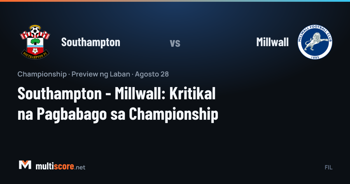 Southampton ve Millwall oyuncuları Championship maçı için karşı karşıya geliyor