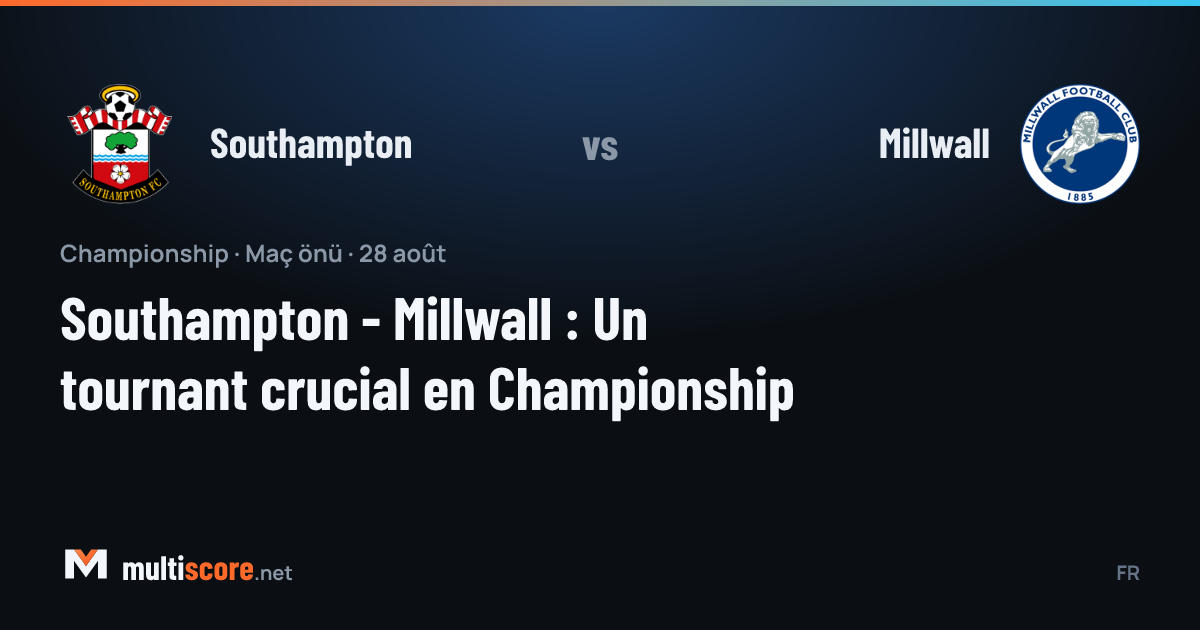 Southampton ve Millwall oyuncuları Championship maçı için karşı karşıya geliyor