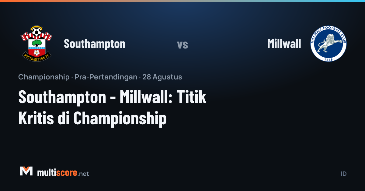Southampton ve Millwall oyuncuları Championship maçı için karşı karşıya geliyor