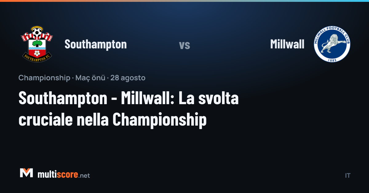 Southampton ve Millwall oyuncuları Championship maçı için karşı karşıya geliyor