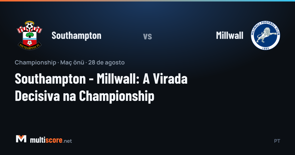 Southampton ve Millwall oyuncuları Championship maçı için karşı karşıya geliyor