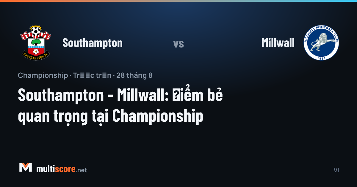 Southampton ve Millwall oyuncuları Championship maçı için karşı karşıya geliyor