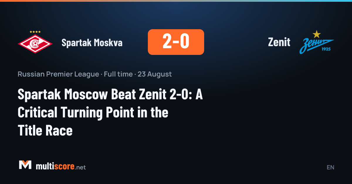 Spartak Moskva ve Zenit oyuncuları Premier League maçında mücadele ediyor