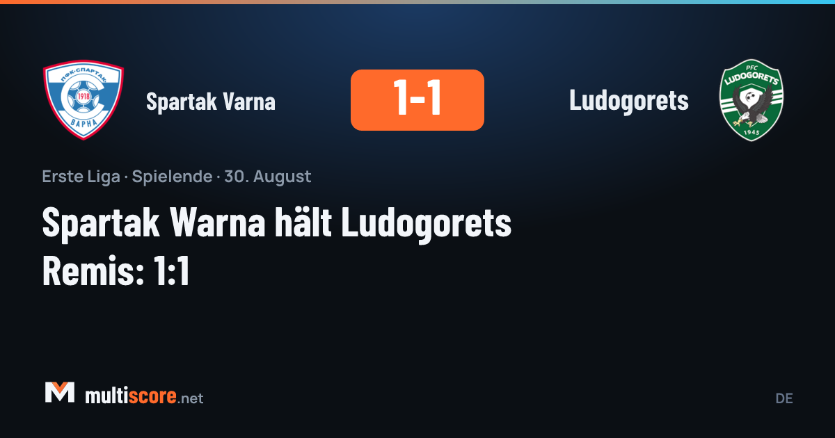 Spartak Varna ve Ludogorets arasındaki First League maçından bir görünüm