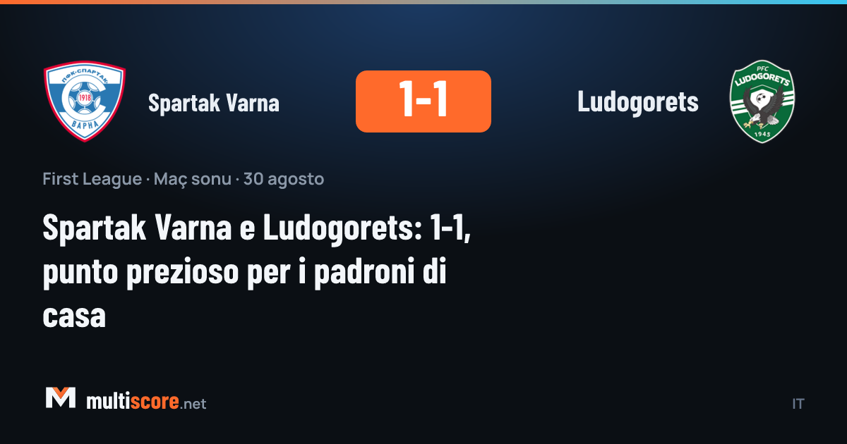 Spartak Varna ve Ludogorets arasındaki First League maçından bir görünüm