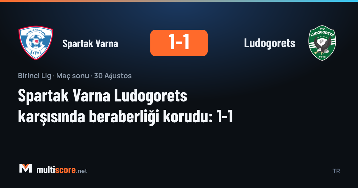 Spartak Varna ve Ludogorets arasındaki First League maçından bir görünüm