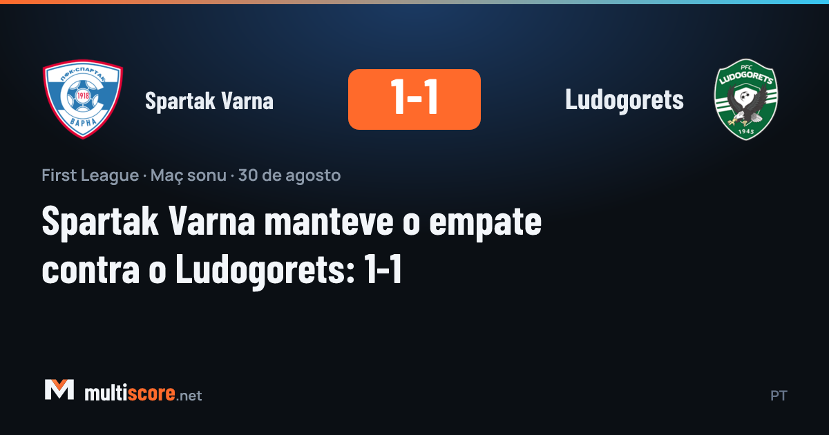 Spartak Varna ve Ludogorets arasındaki First League maçından bir görünüm