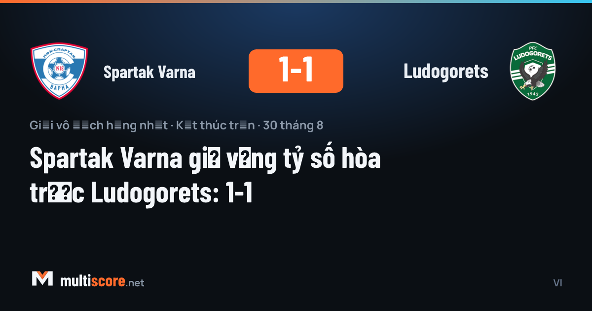Spartak Varna ve Ludogorets arasındaki First League maçından bir görünüm