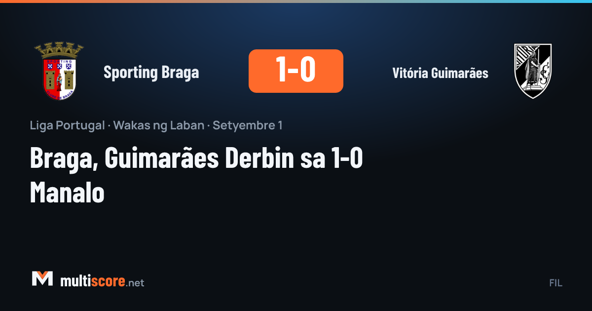 Sporting Braga - Vitória Guimarães