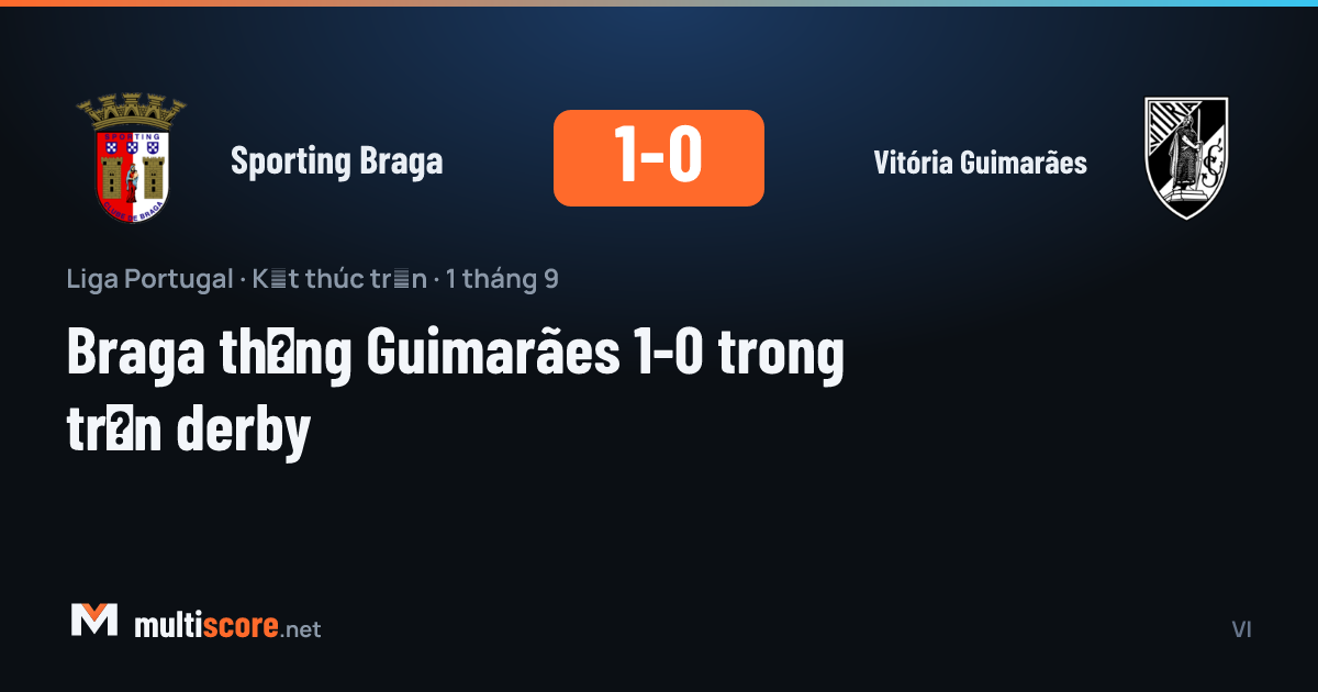 Sporting Braga - Vitória Guimarães