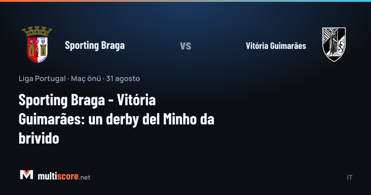 Sporting Braga - Vitória Guimarães Minho derbisi maç öncesi
