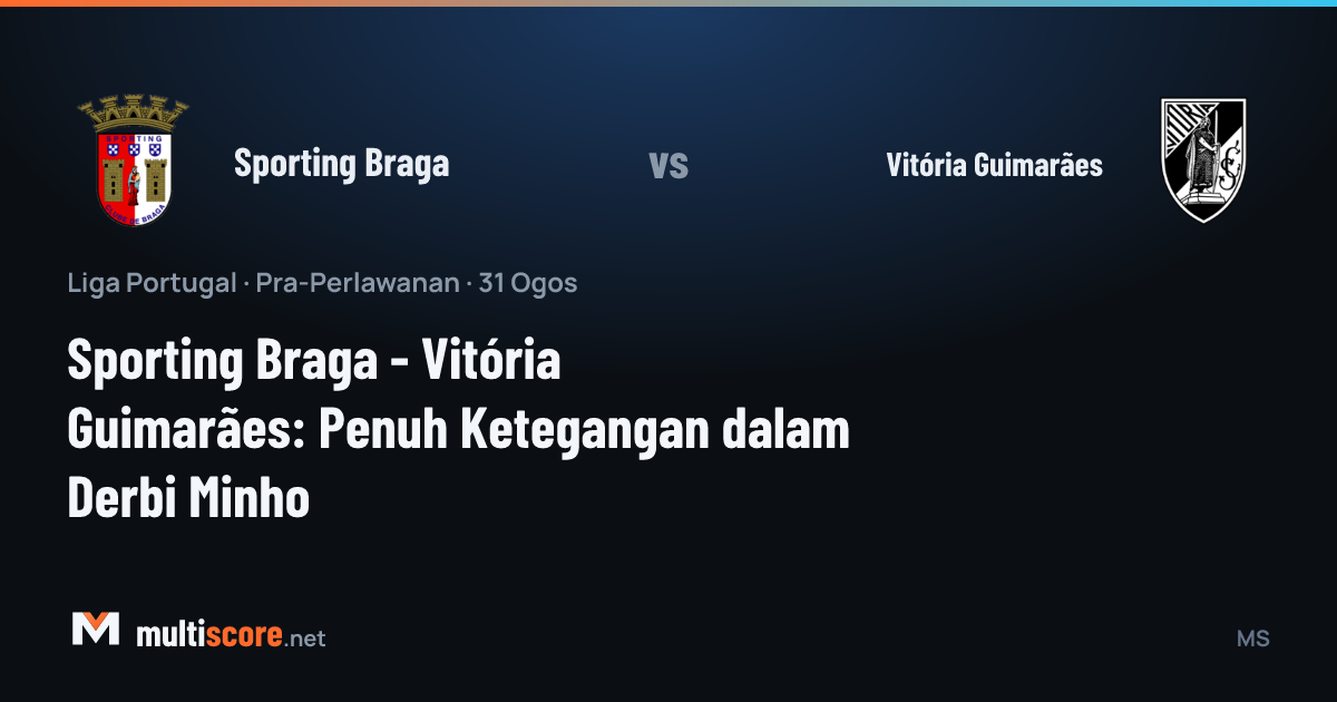 Sporting Braga - Vitória Guimarães Minho derbisi maç öncesi