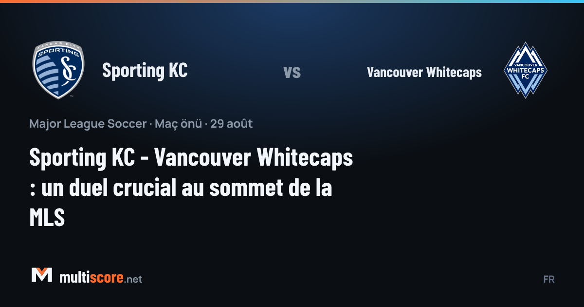 Sporting KC ve Vancouver Whitecaps oyuncuları top için mücadele ediyor