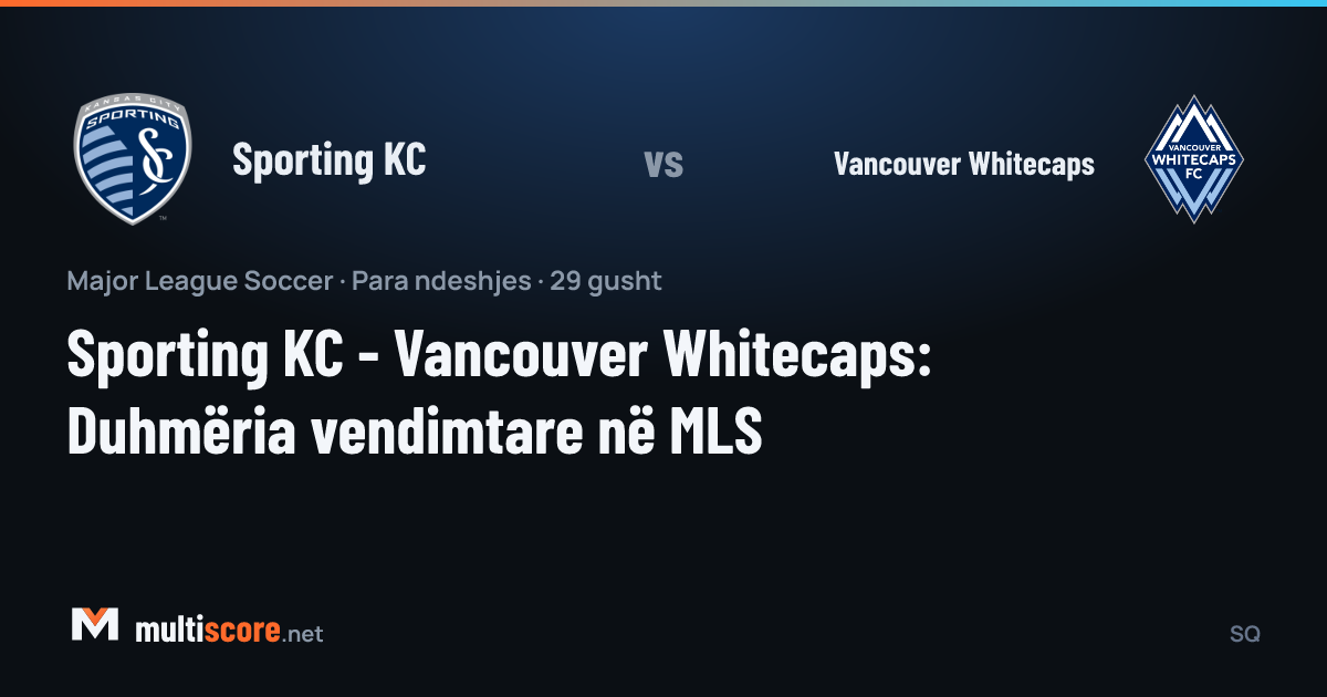 Sporting KC ve Vancouver Whitecaps oyuncuları top için mücadele ediyor