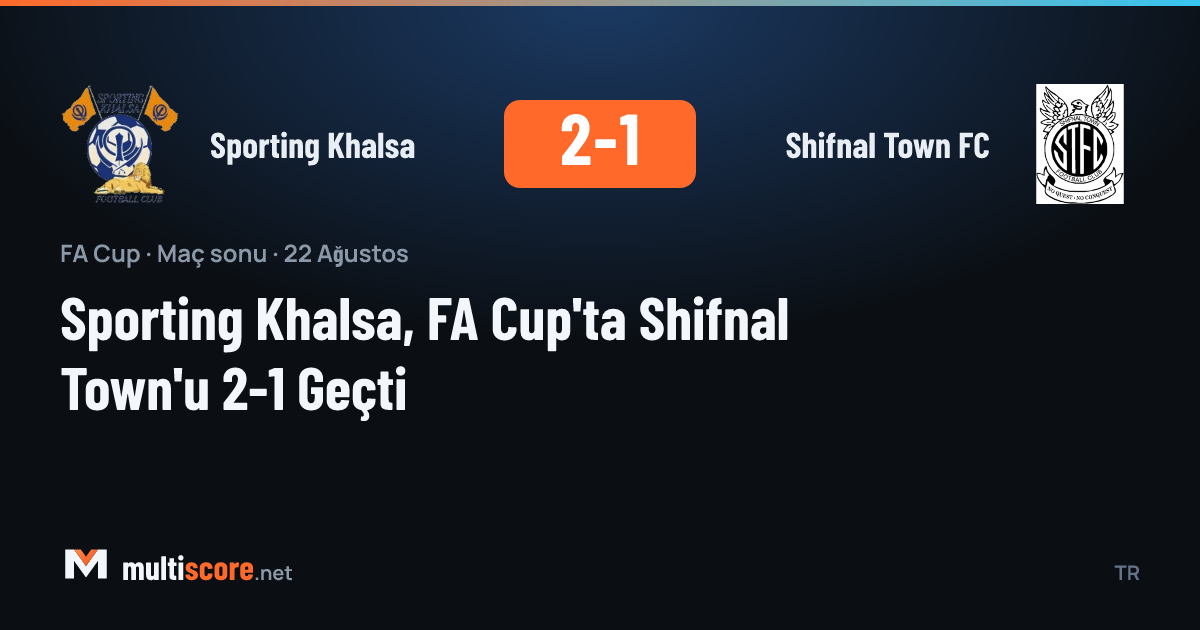 Sporting Khalsa ile Shifnal Town FC arasındaki FA Cup maçından bir görünüm