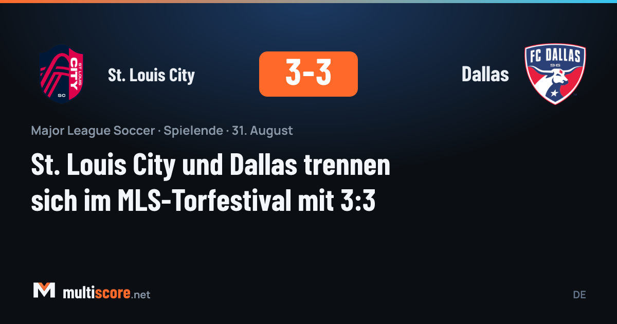 St. Louis City - Dallas maçından görüntü