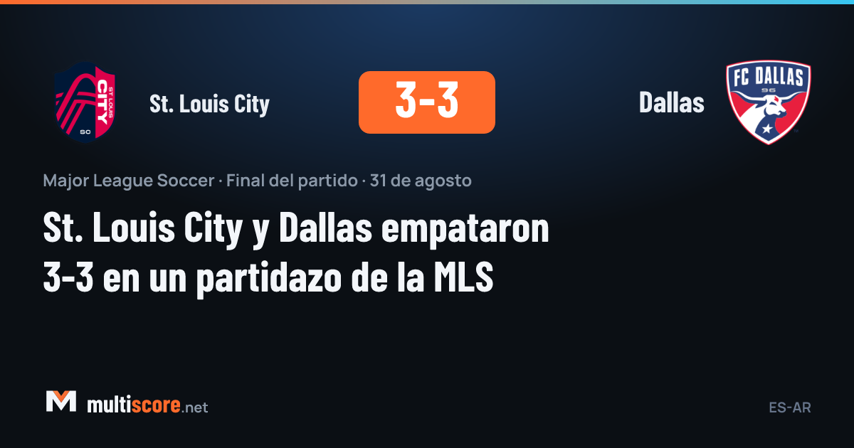 St. Louis City - Dallas maçından görüntü