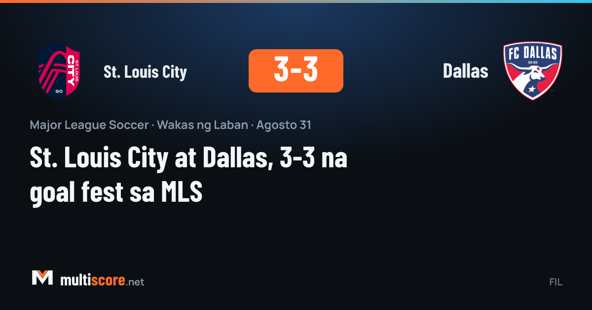 St. Louis City - Dallas maçından görüntü
