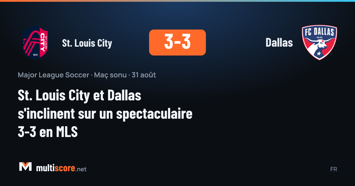 St. Louis City - Dallas maçından görüntü