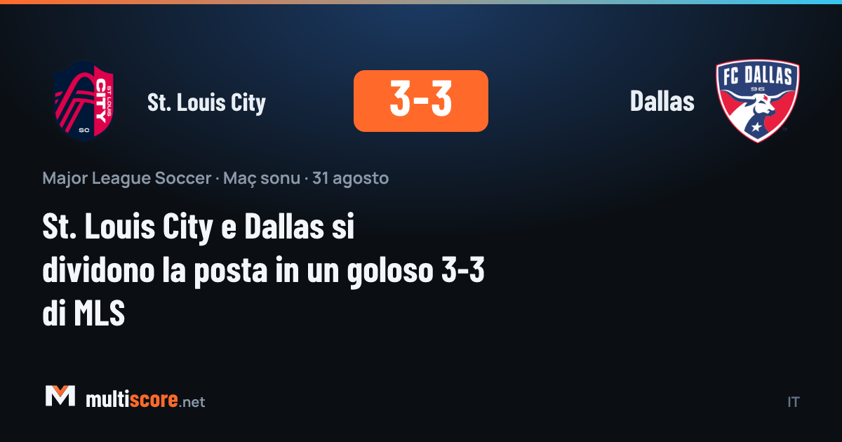St. Louis City - Dallas maçından görüntü