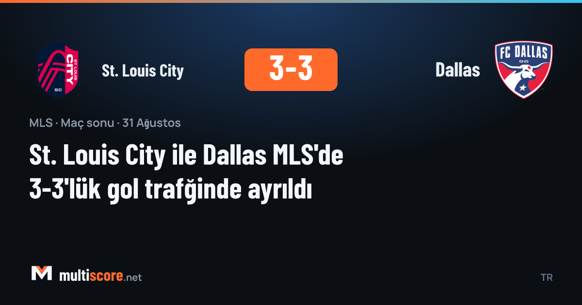 St. Louis City - Dallas maçından görüntü