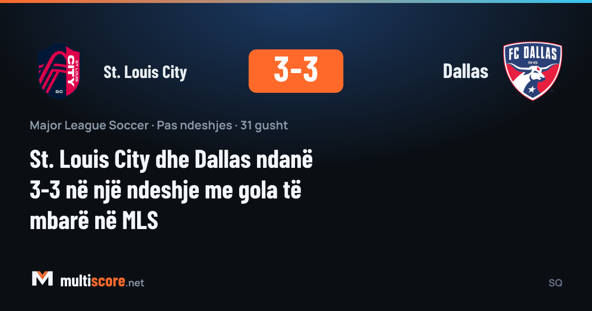 St. Louis City - Dallas maçından görüntü