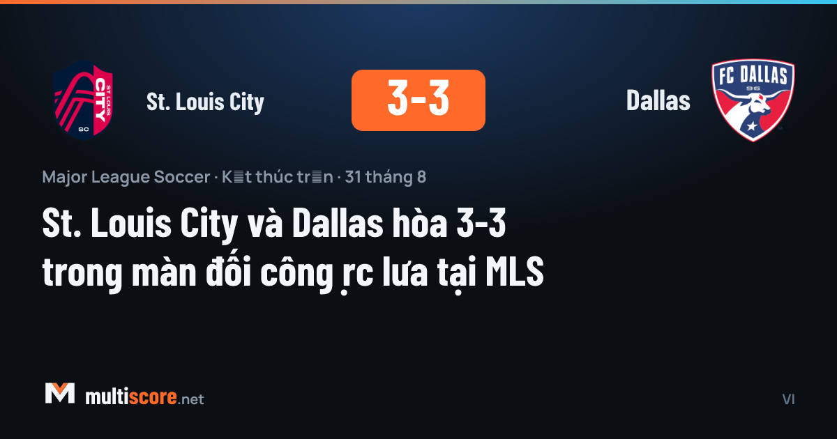St. Louis City - Dallas maçından görüntü
