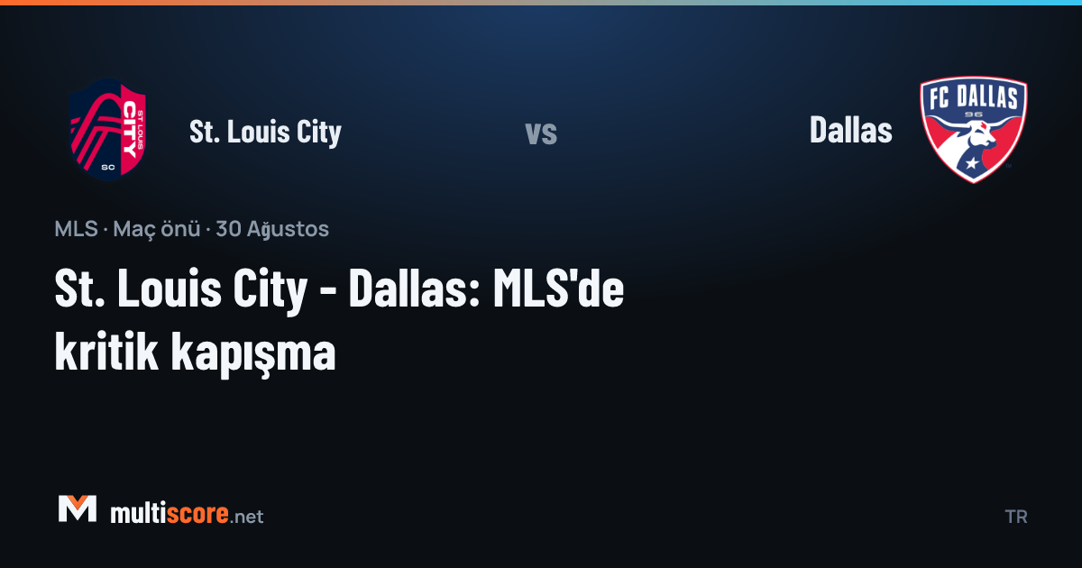 St. Louis City - Dallas MLS maçı önü