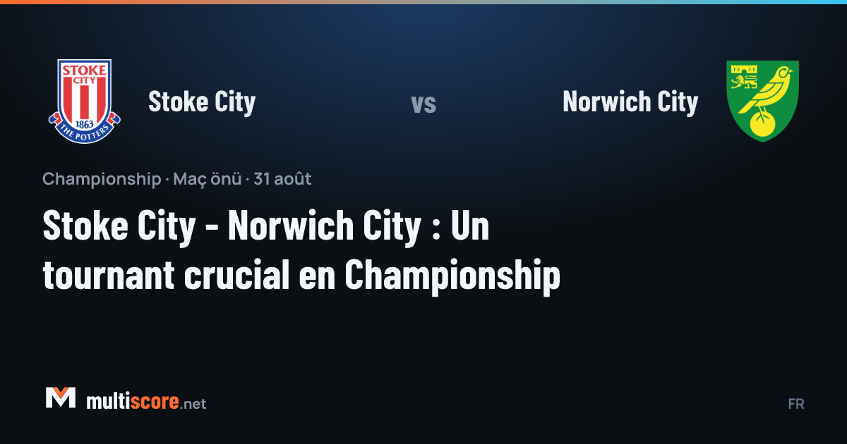 Stoke City ve Norwich City oyuncuları Championship maçında mücadele ediyor
