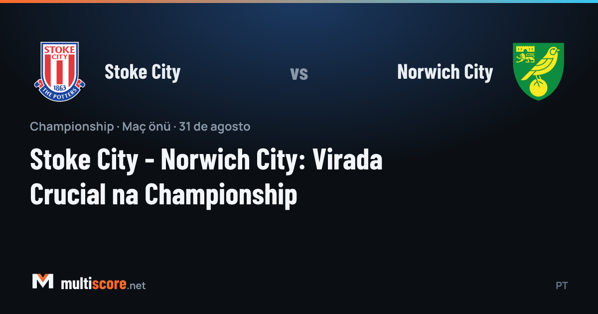 Stoke City ve Norwich City oyuncuları Championship maçında mücadele ediyor