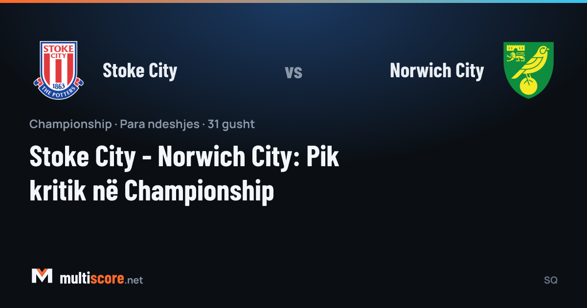 Stoke City ve Norwich City oyuncuları Championship maçında mücadele ediyor