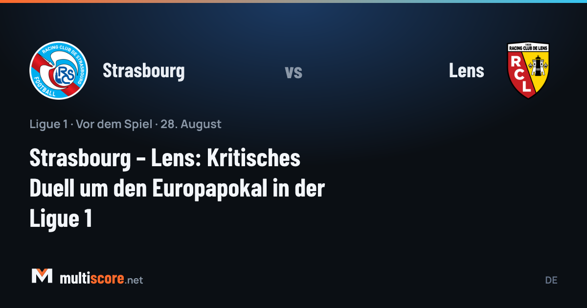 Strasbourg ve Lens oyuncuları Ligue 1 maçında mücadele ederken