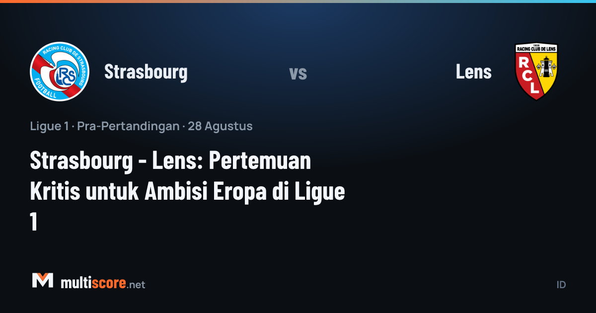 Strasbourg ve Lens oyuncuları Ligue 1 maçında mücadele ederken