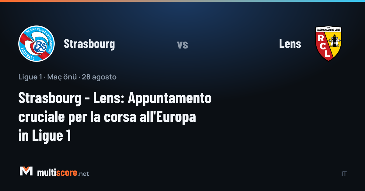 Strasbourg ve Lens oyuncuları Ligue 1 maçında mücadele ederken