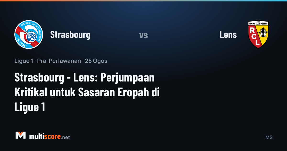 Strasbourg ve Lens oyuncuları Ligue 1 maçında mücadele ederken