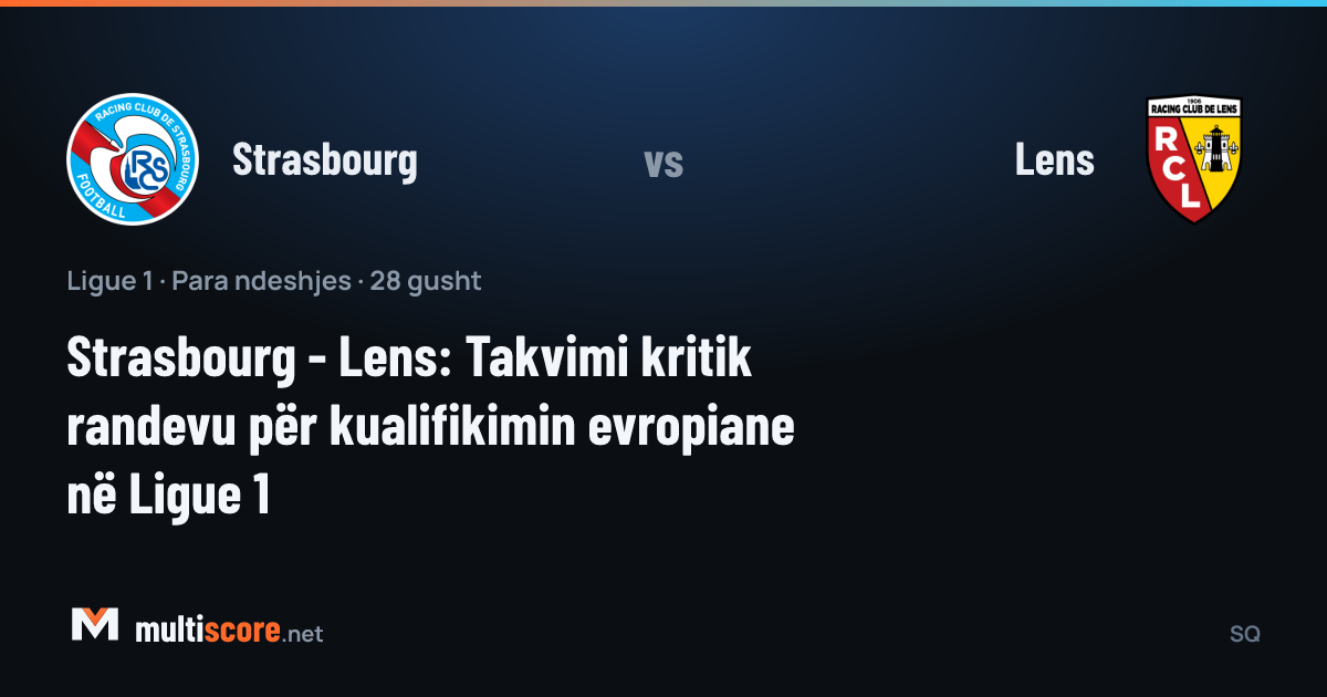 Strasbourg ve Lens oyuncuları Ligue 1 maçında mücadele ederken