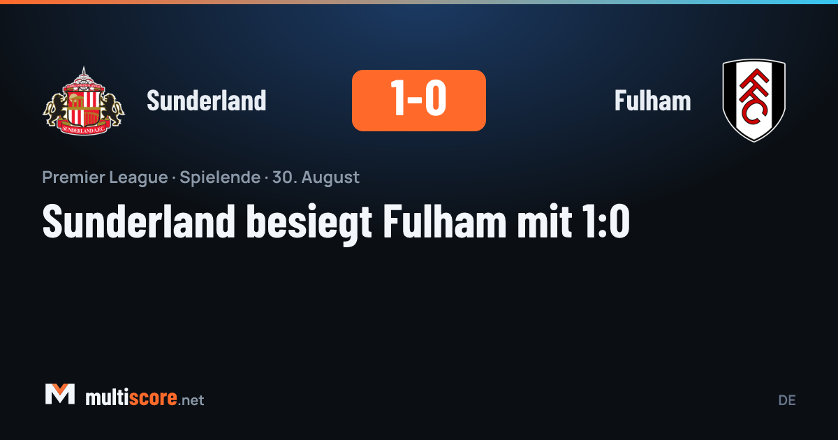 Sunderland Fulham Premier League maçı