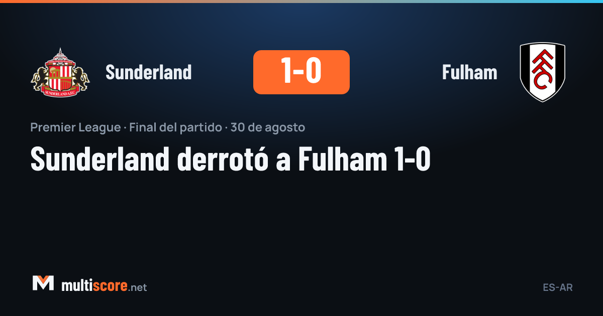 Sunderland Fulham Premier League maçı
