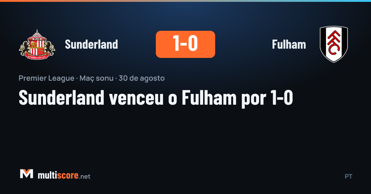 Sunderland Fulham Premier League maçı