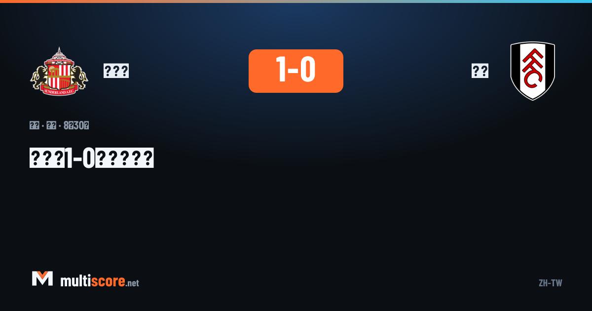Sunderland Fulham Premier League maçı