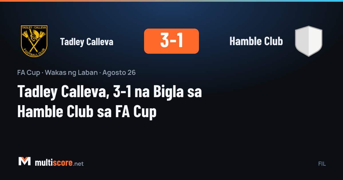 Tadley Calleva ve Hamble Club arasındaki FA Cup maçından bir kare