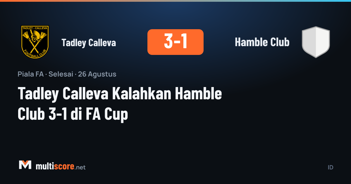 Tadley Calleva ve Hamble Club arasındaki FA Cup maçından bir kare