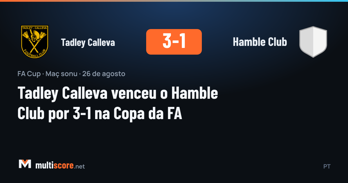 Tadley Calleva ve Hamble Club arasındaki FA Cup maçından bir kare