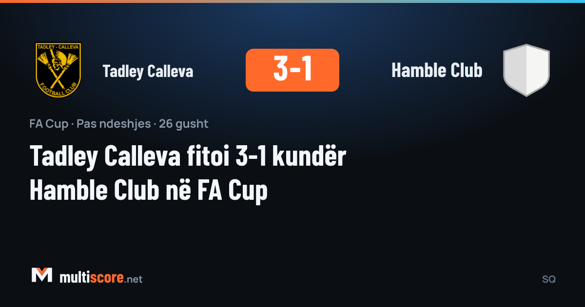 Tadley Calleva ve Hamble Club arasındaki FA Cup maçından bir kare